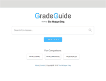 Tablet Screenshot of gradeguide.com